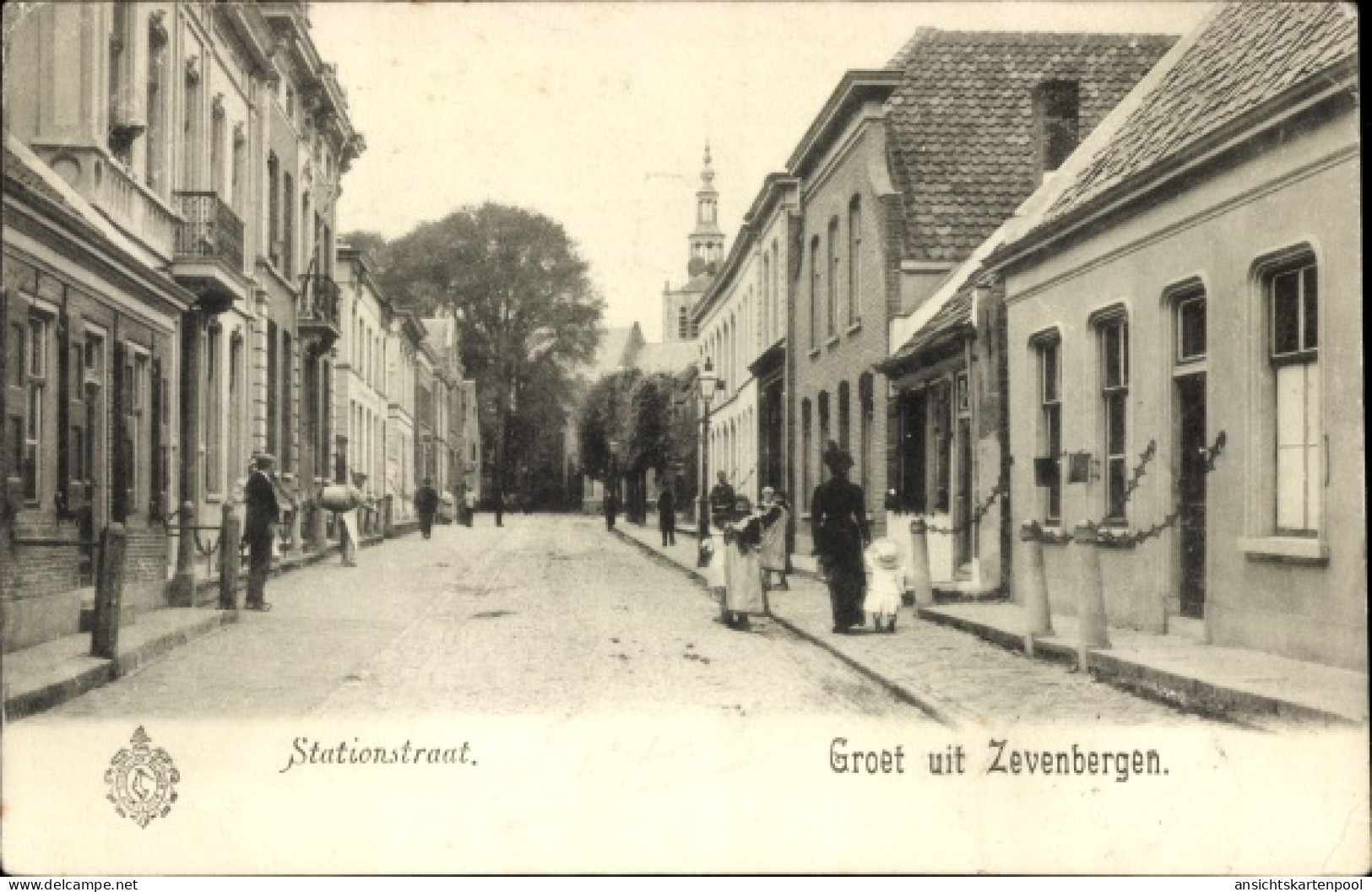 CPA Zevenbergen Nordbrabant, Stationstraat