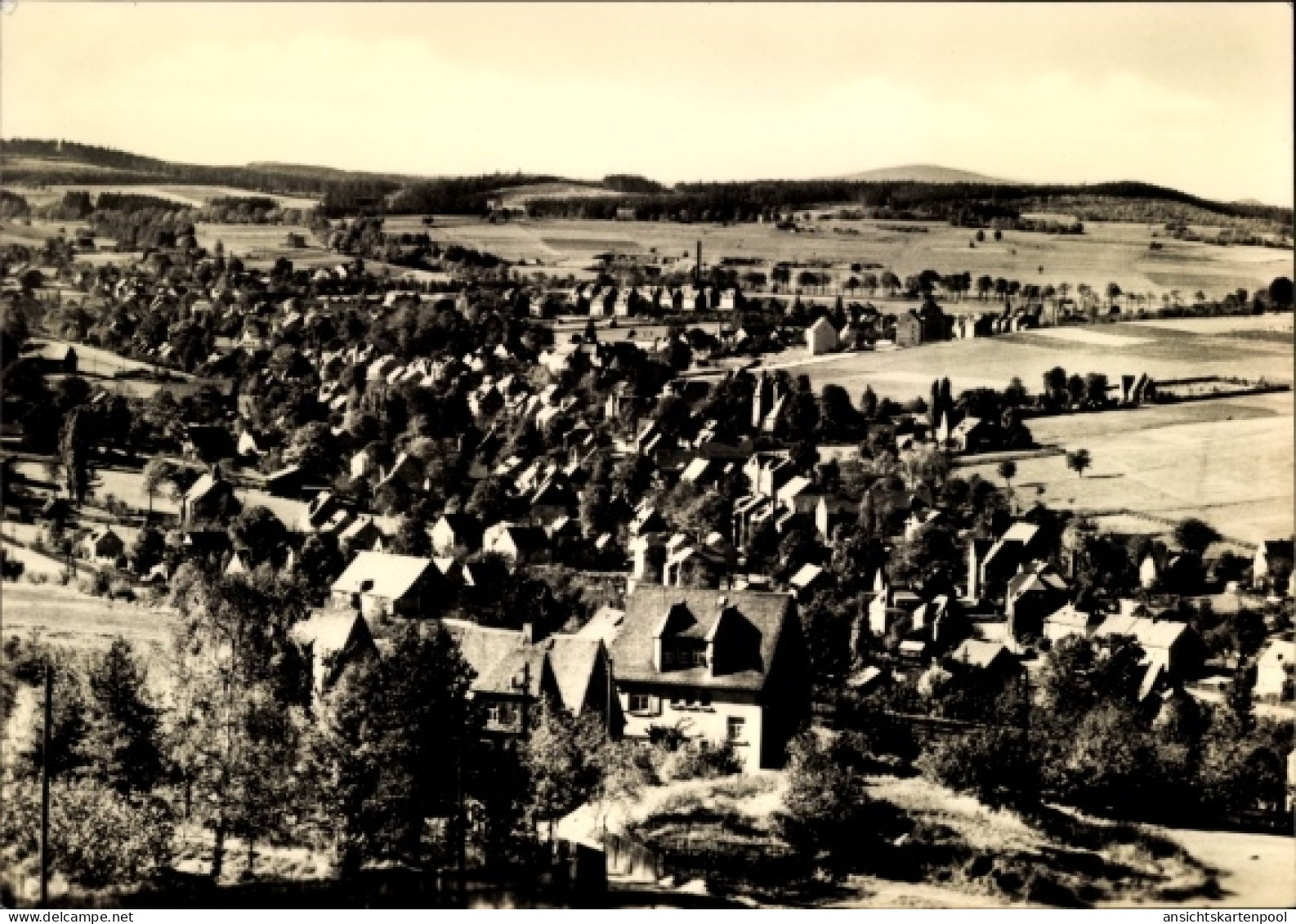 CPA Zschorlau im Erzgebirge, Panorama