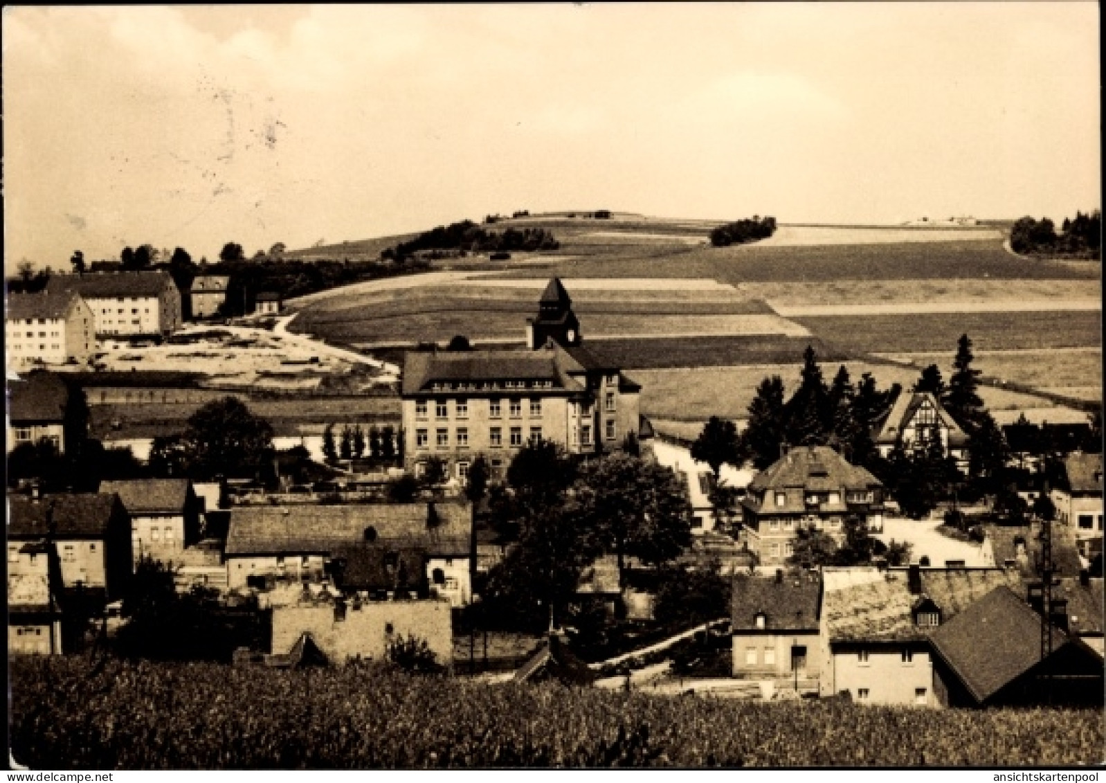 CPA Zschorlau im Erzgebirge, Panorama