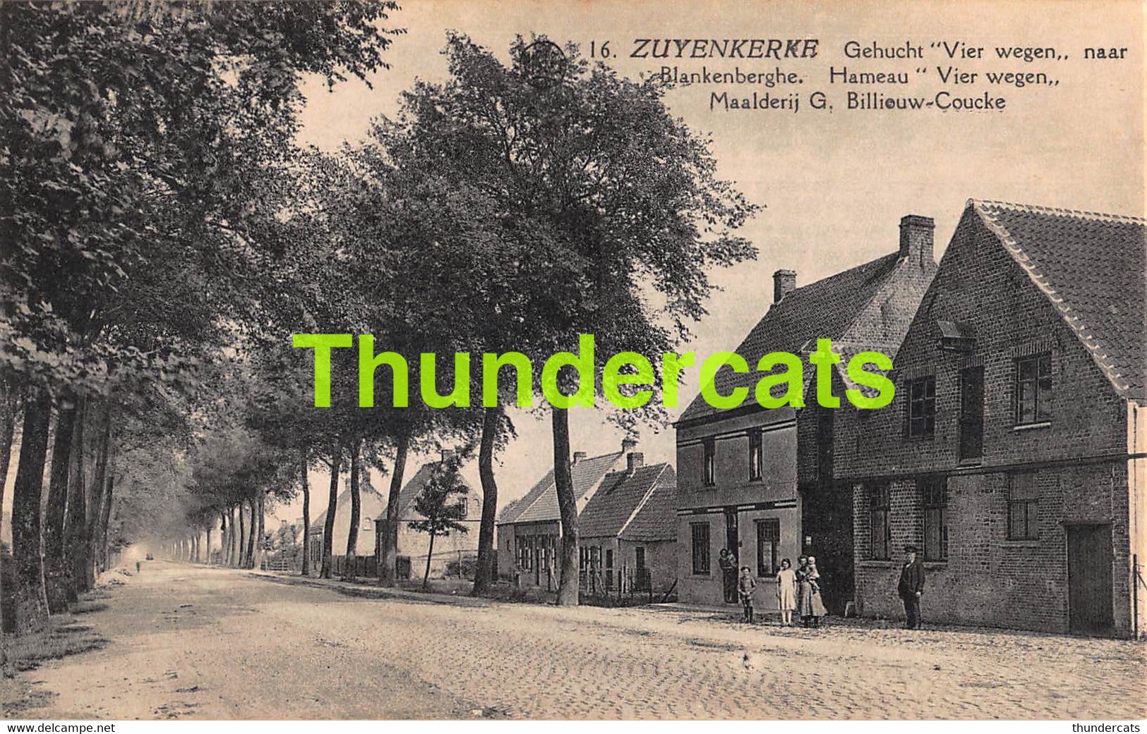 CPA ZUIENKERKE ZUYENKERKE GEHUCHT VIER WEGEN NAAR BLANKENBERGHE BLANKENBERGE