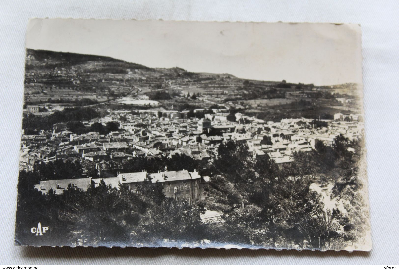 Cpm 1954, Apt, vue générale prise de Notre Dame de la Garde, Vaucluse 84