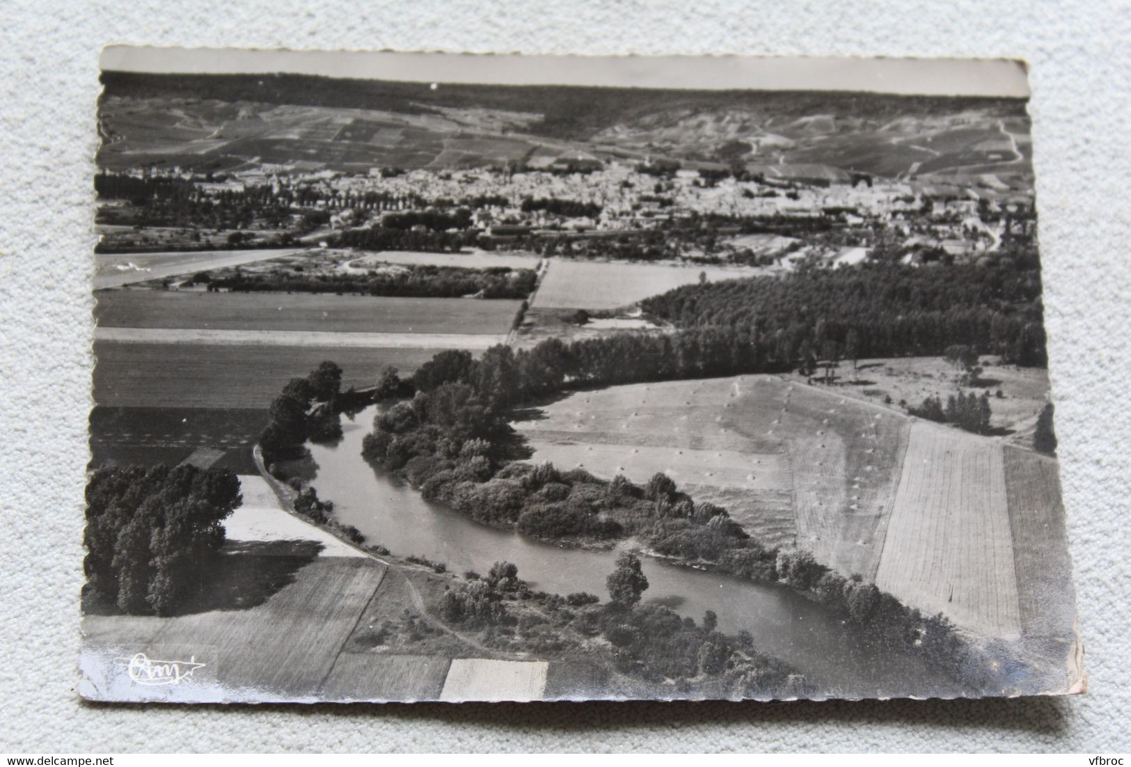 Cpm 1955, Ay, la Marne, vue aérienne, Marne 51
