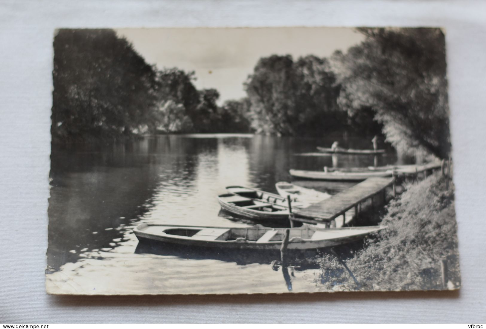 Cpm 1960, Vetheuil, les petits bras vers Moisson, Val d'Oise 95