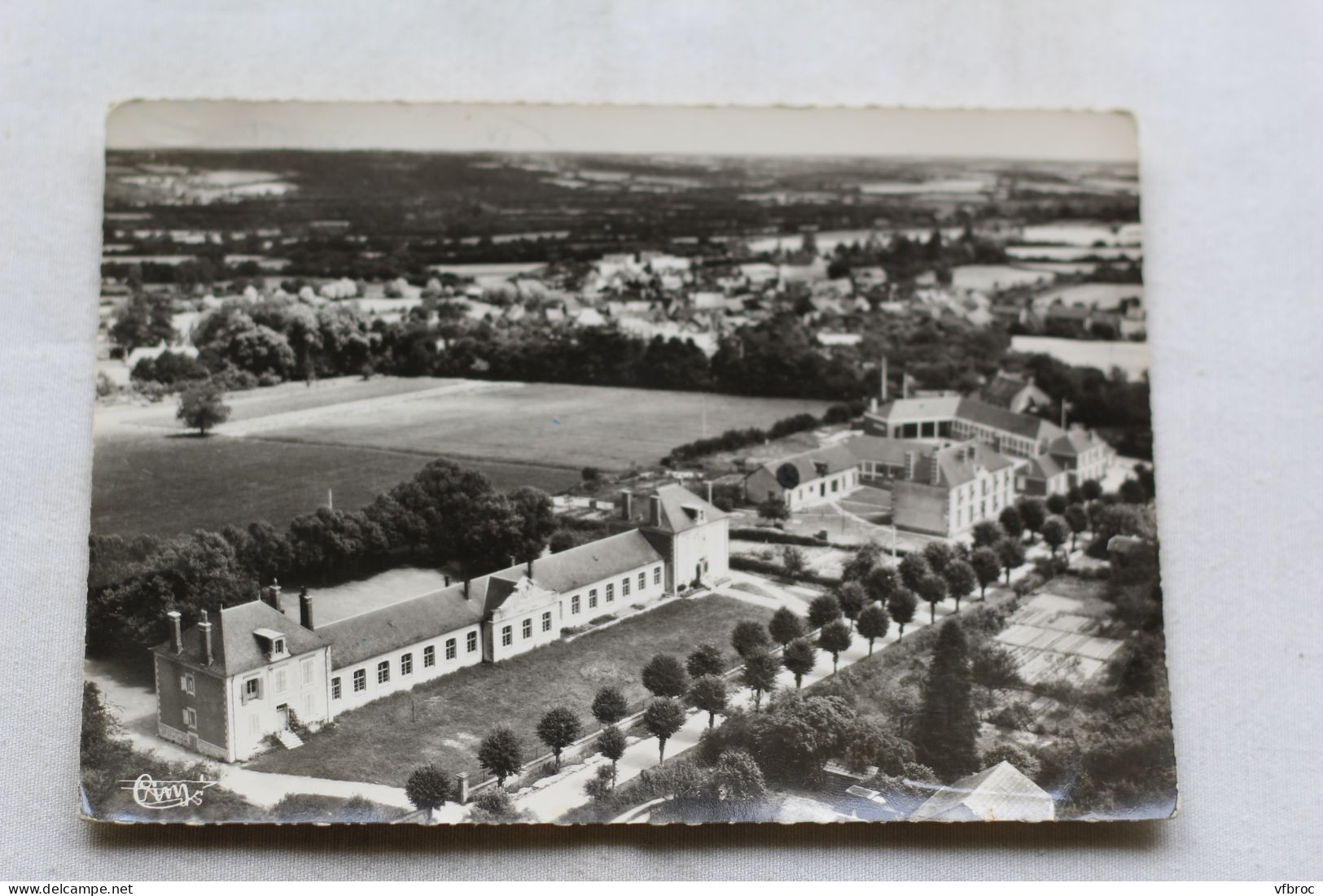 Cpm 1961, Henrichemont, groupe scolaire, Cher 18