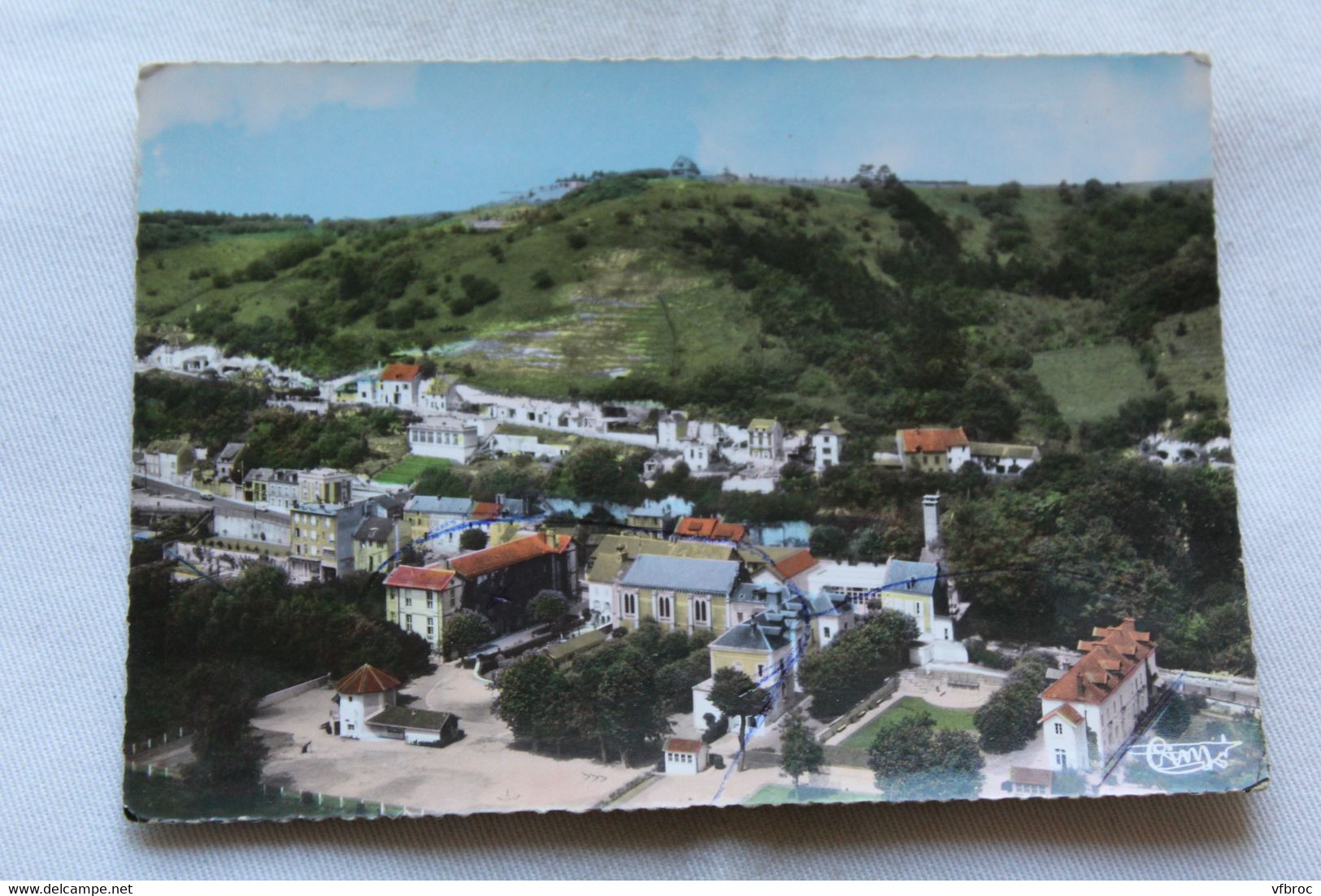 Cpm 1963, la Roche Guyon, vue panoramique et l'hôpital, Val d'Oise 95