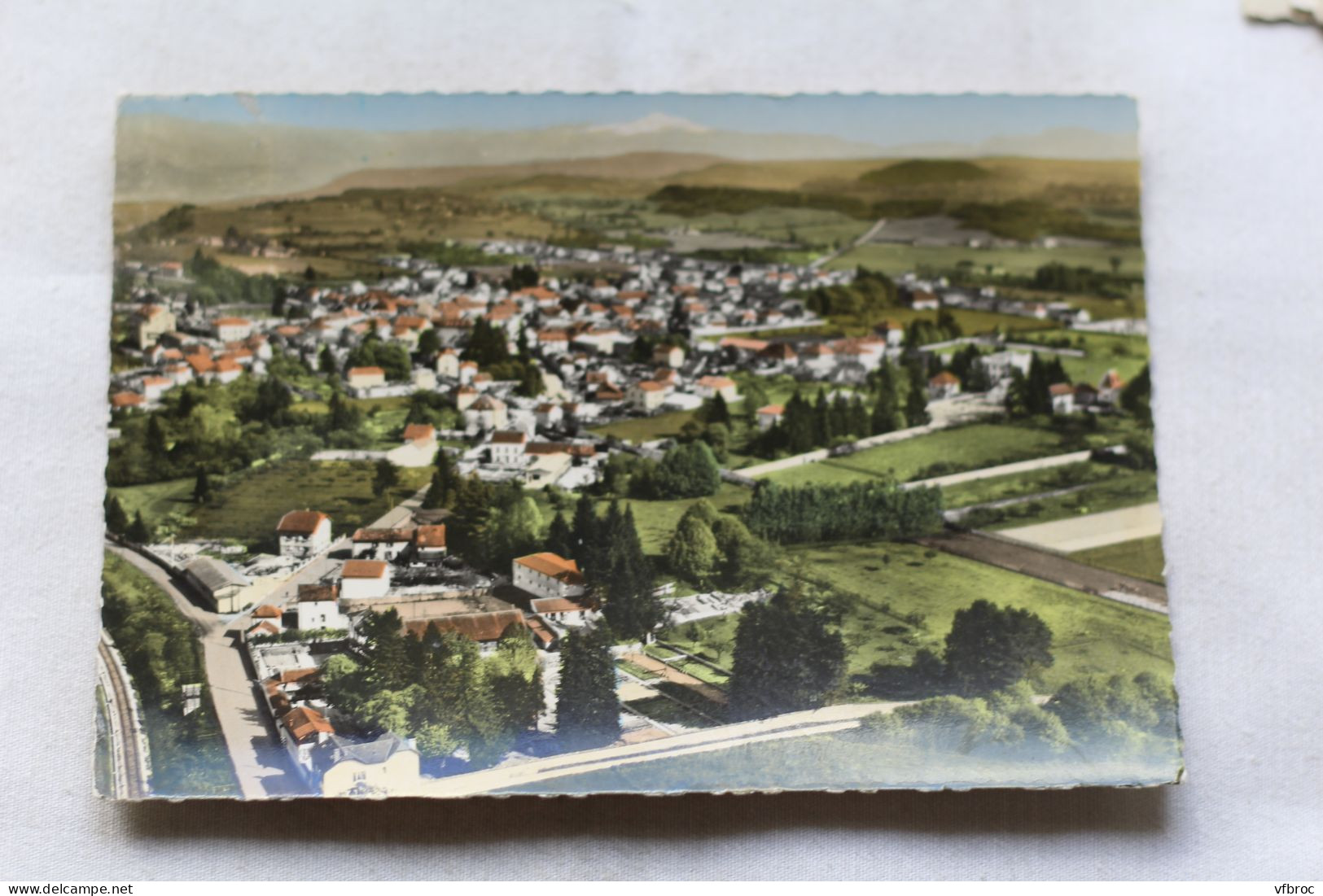 Cpm 1964, Les Abrets, vue générale aérienne, Isère 38