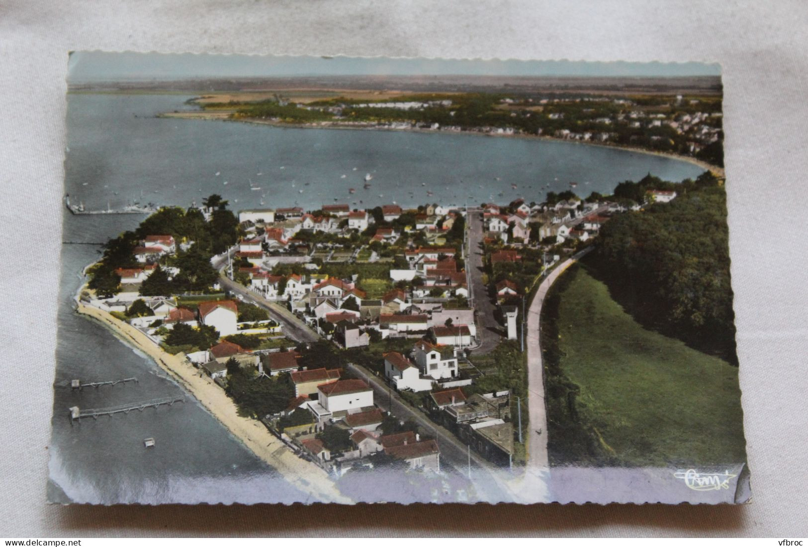 Cpm 1970, Fouras les bains, vue aérienne, plage Nord, Charente Maritime 17