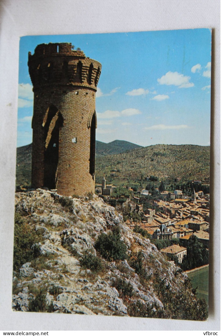 Cpm 1971, Saint Ambroix, la tour Gisquet et la chapelle des Dugas, Gard 30