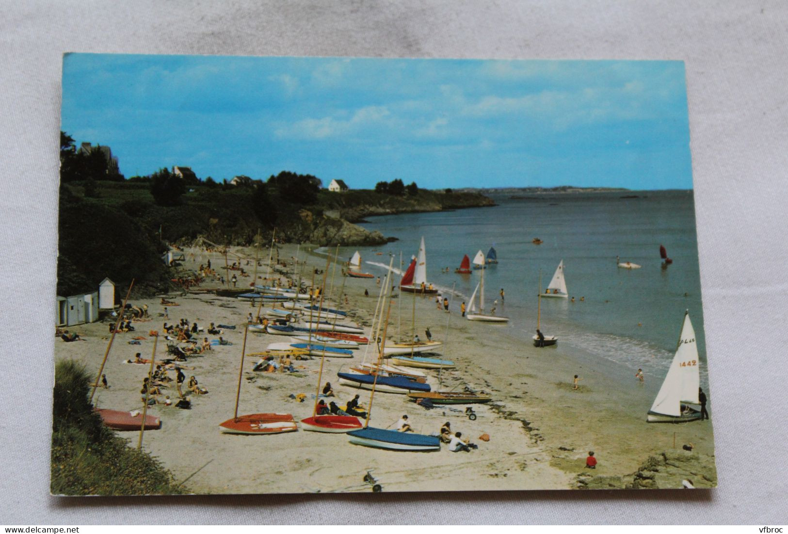 Cpm 1977, Saint Jacut de la Mer, la plage du Rougeret, Cotes d'Armor 22