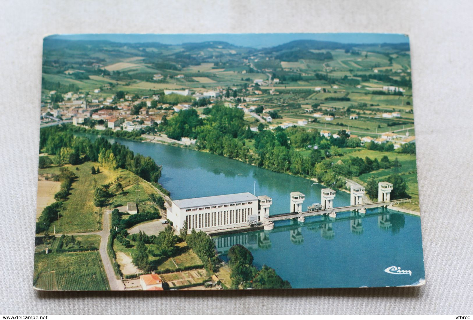 Cpm 1987, Castelmoron, le barrage, Lot et Garonne 47