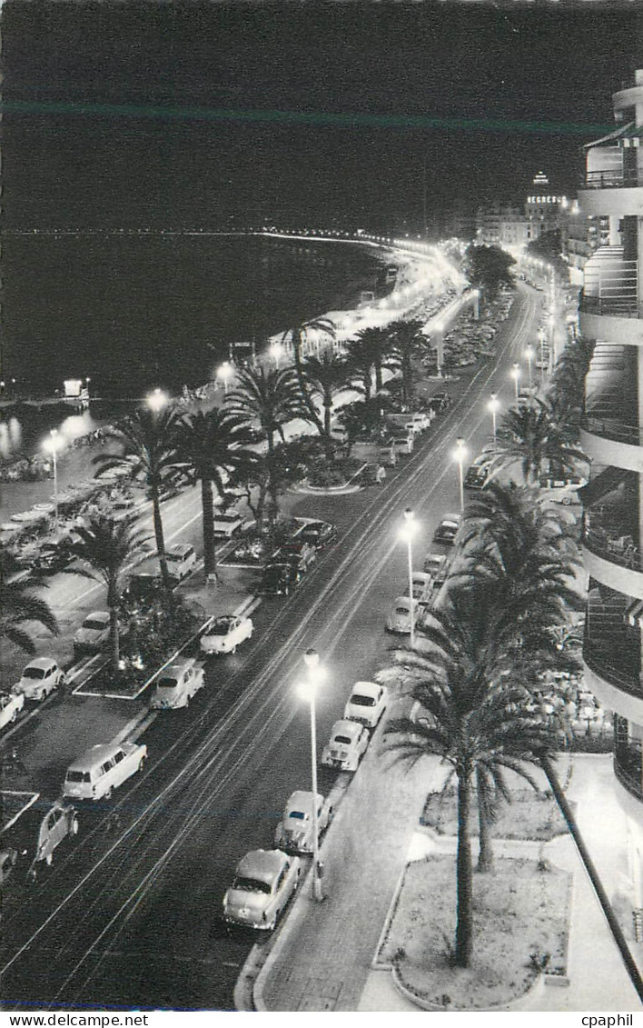 CPM 65 nice la nuit