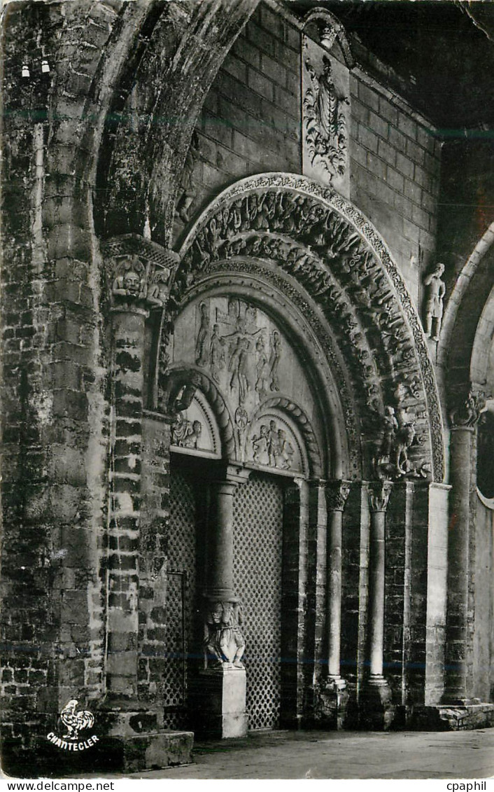 CPM 665 oloron sainte marie(b p) cathedrale sainte marie(xi siecle) porte principale