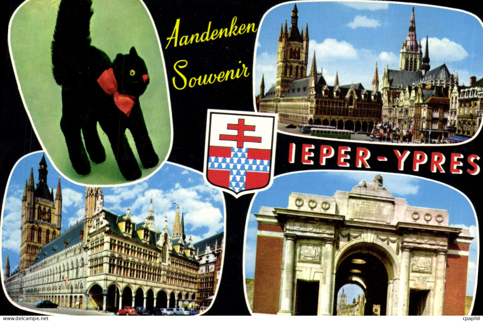 CPM Aandenken Souvenir Ieper Ypres