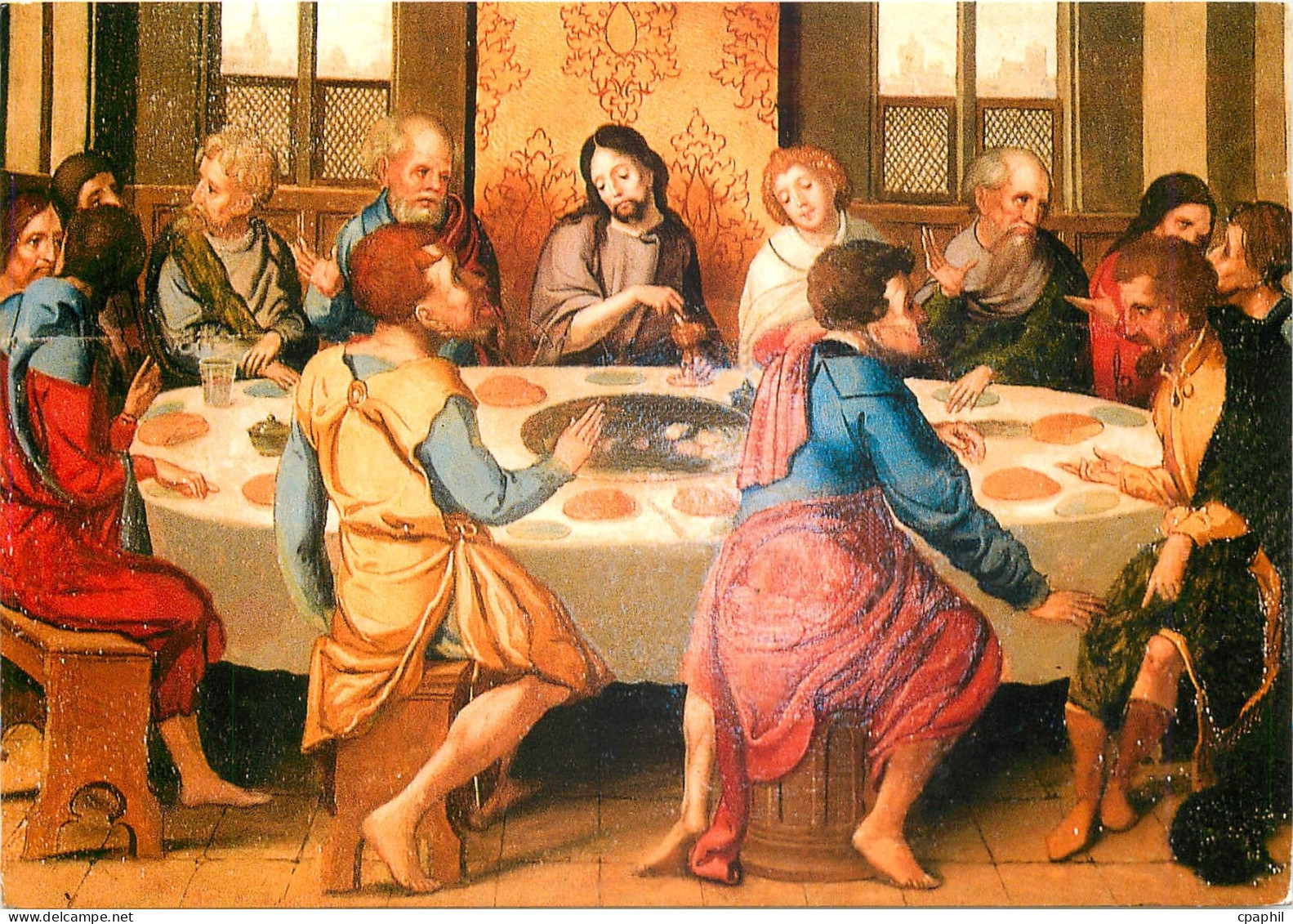 CPM Abbaye de Baume les Messieurs XIe XIVe siecle Le retable retaure de l'Eglise Abbatiale