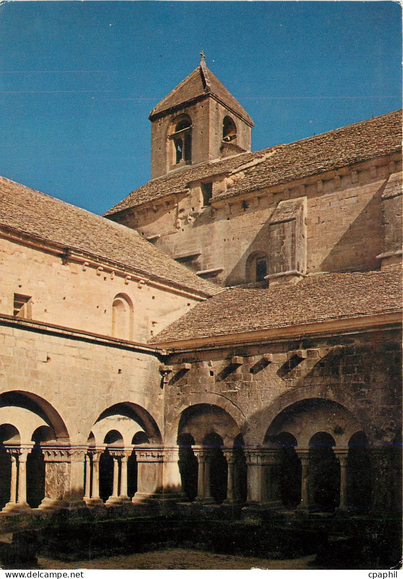 CPM Abbaye de Senanque Gordes Cloitre et clocher