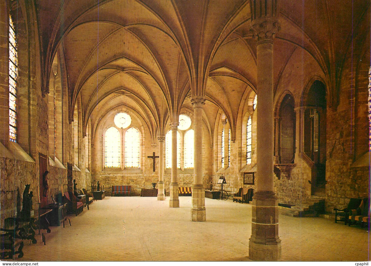 CPM Abbey de Royaumont (Asnieres sur Oise) Ancien Refectoire des Moines (XIIIe S)