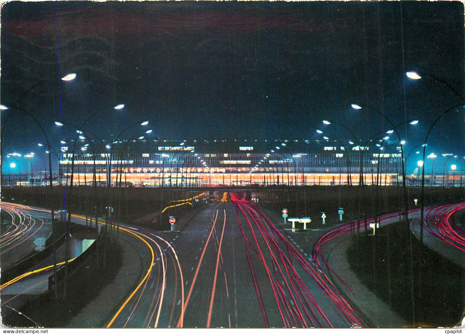 CPM Aeroport de Paris Orly L'Aerogare vue la nit