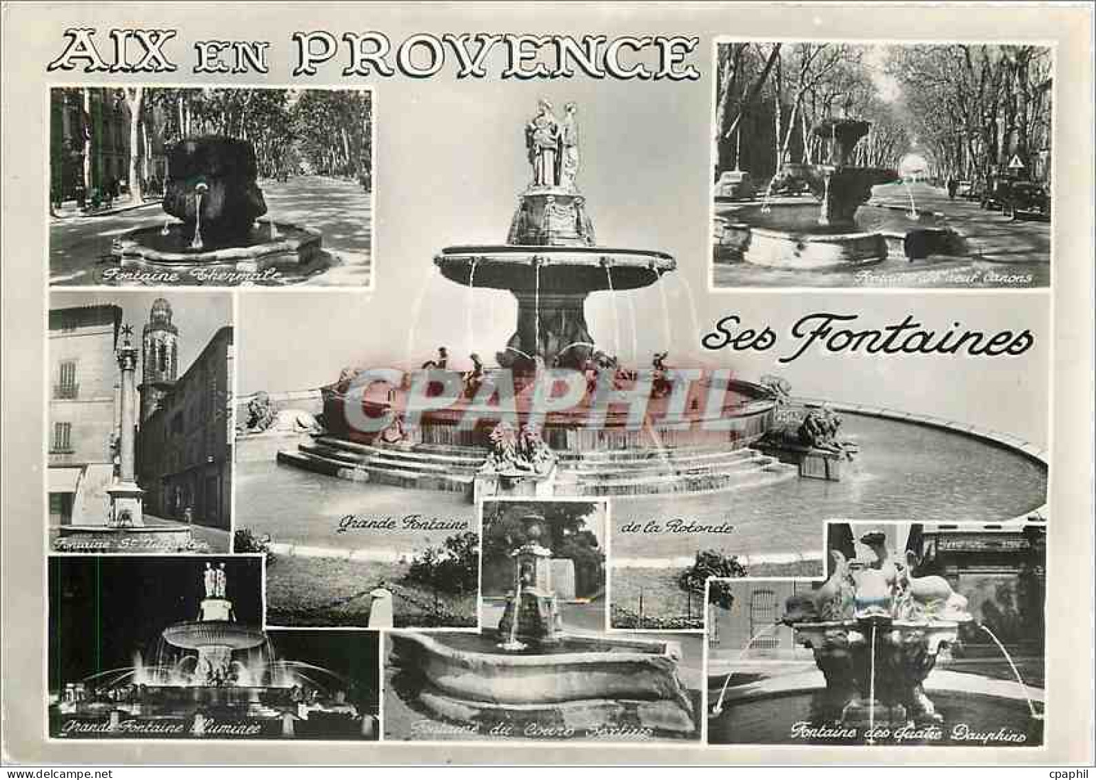 CPM Aix en Provence Ses Fontaines