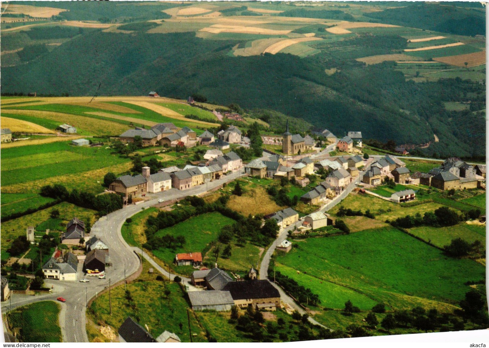 CPM AK Bourscheid vue aerienne LUXEMBOURG (1495564)