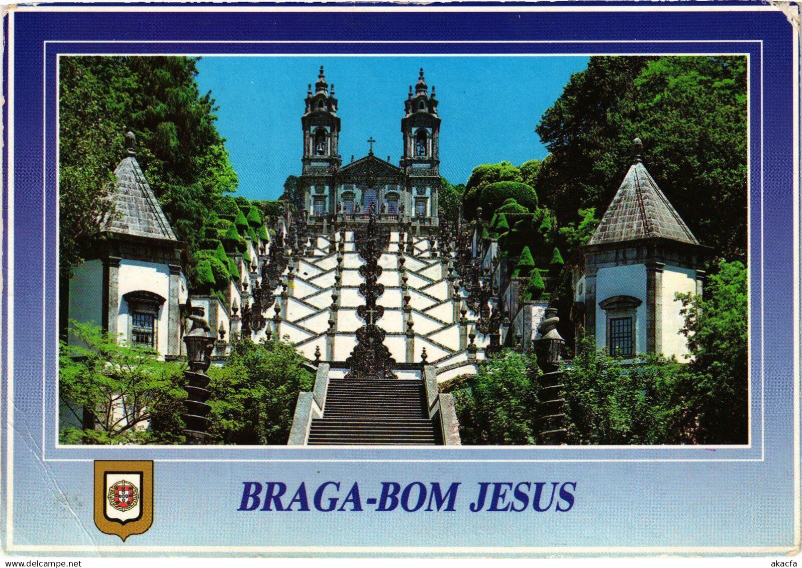 CPM AK Braga Temple et perron PORTUGAL (1342200)