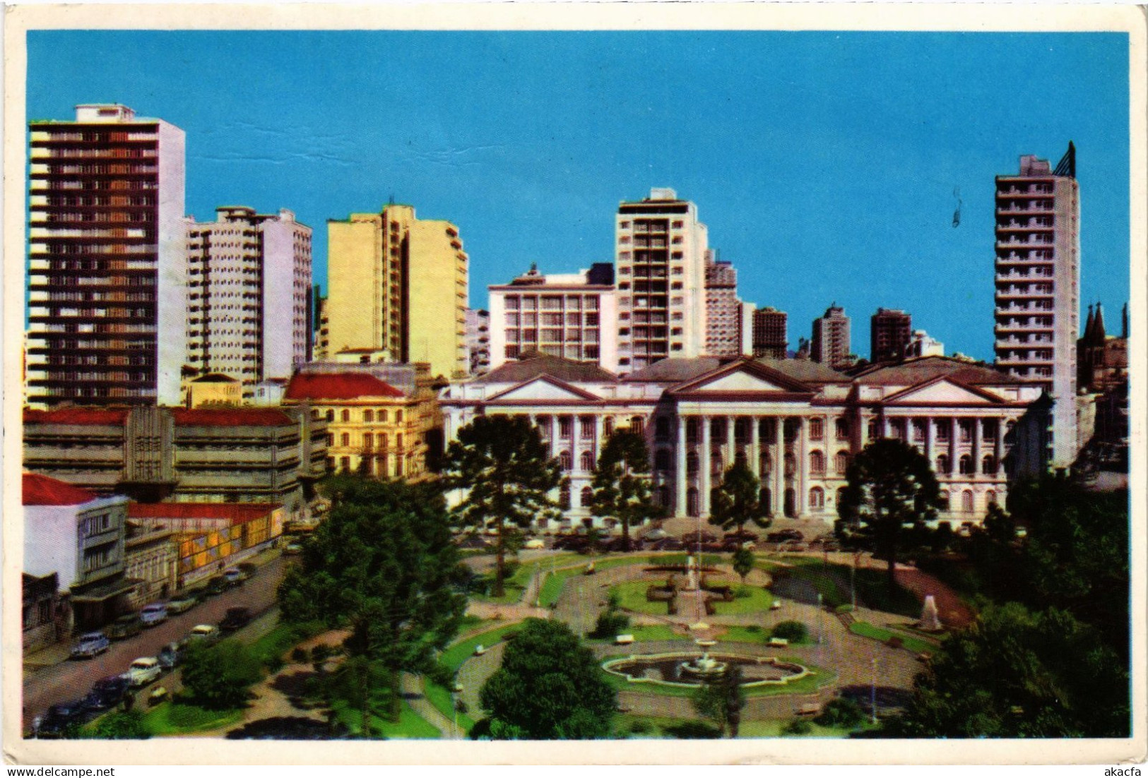 CPM AK Curitiba vista panoramica BRAZIL (1463548)