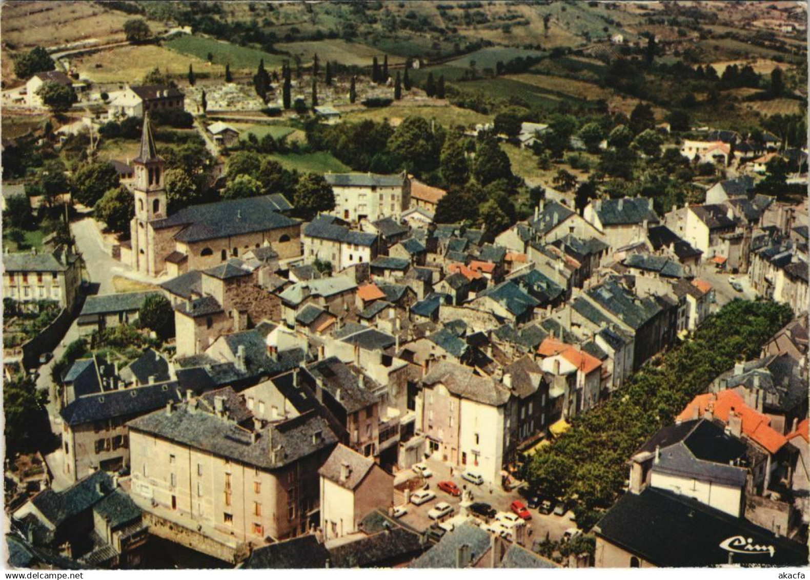 CPM AK Florac Vue aerienne FRANCE (1173474)