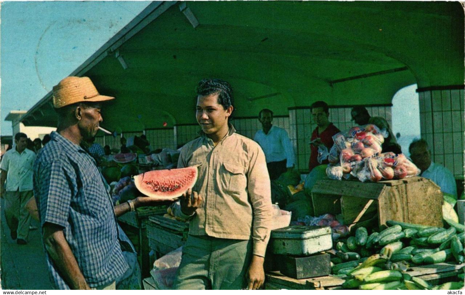 CPM AK Oranjestad Fruitmerchants on the Market ARUBA (729868)