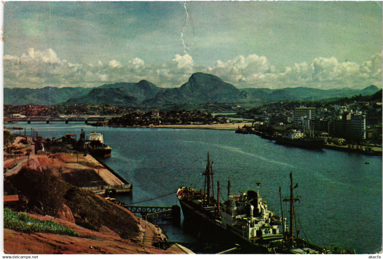 CPM AK Vitoria vista geral do porto BRAZIL (1463750)