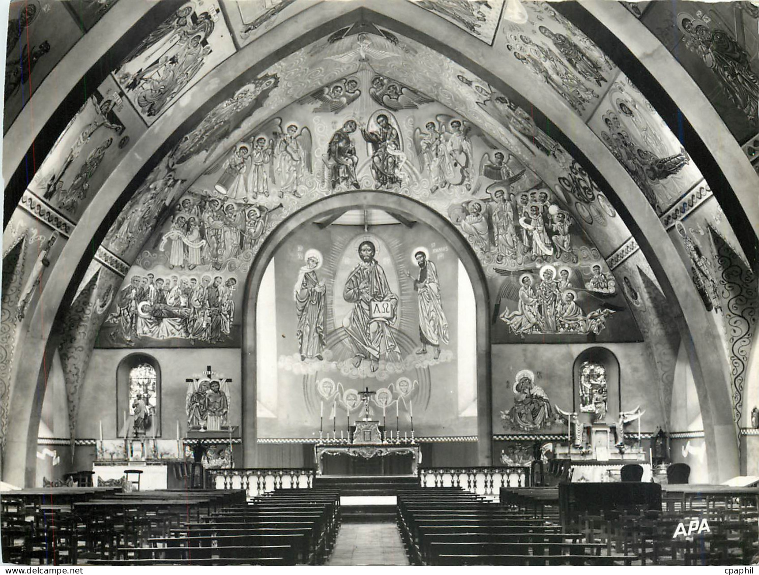 CPM Alban (Tarn) Interieur de l'Eglise
