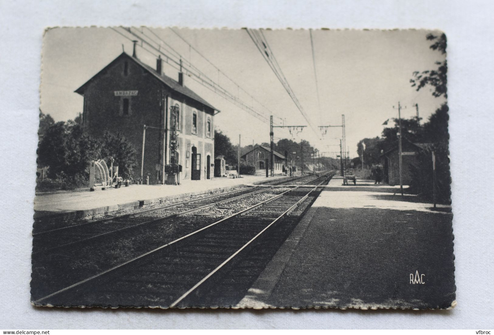 Cpm, Ambazac, la gare, Haute Vienne 87