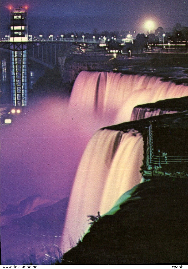 CPM American Falls illuminated Niagara Falls