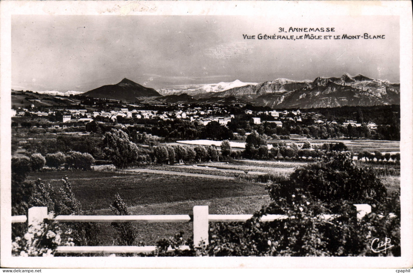 CPM Annemasse Vue Generale Le Mole Et Le Mont Blanc