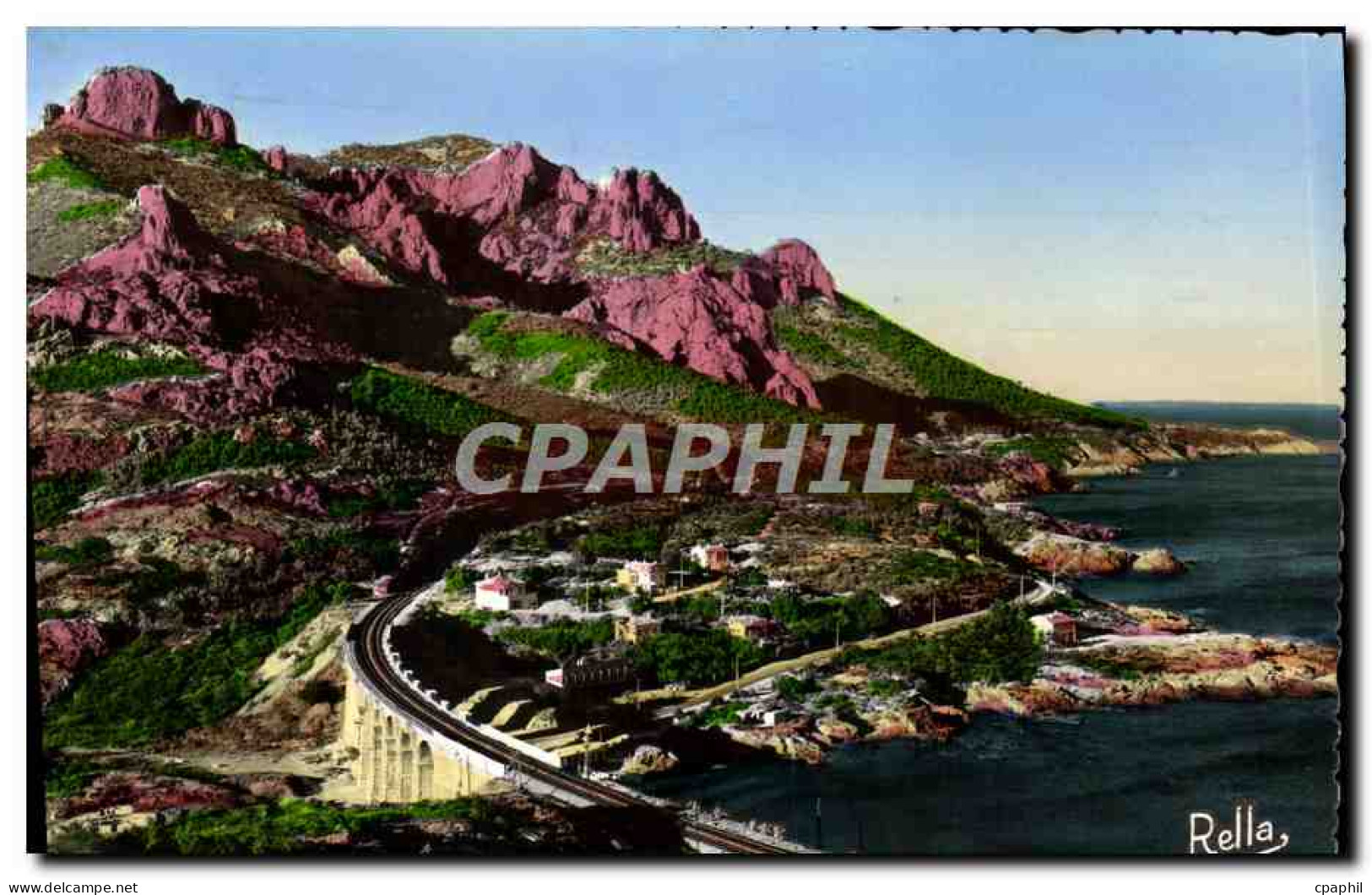 CPM Antheor Le Viaduc de la SNCF et la Route de la Corniche d'Or