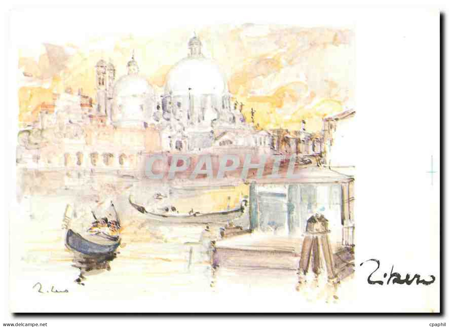 CPM Aquarelle originale de Libero Venise