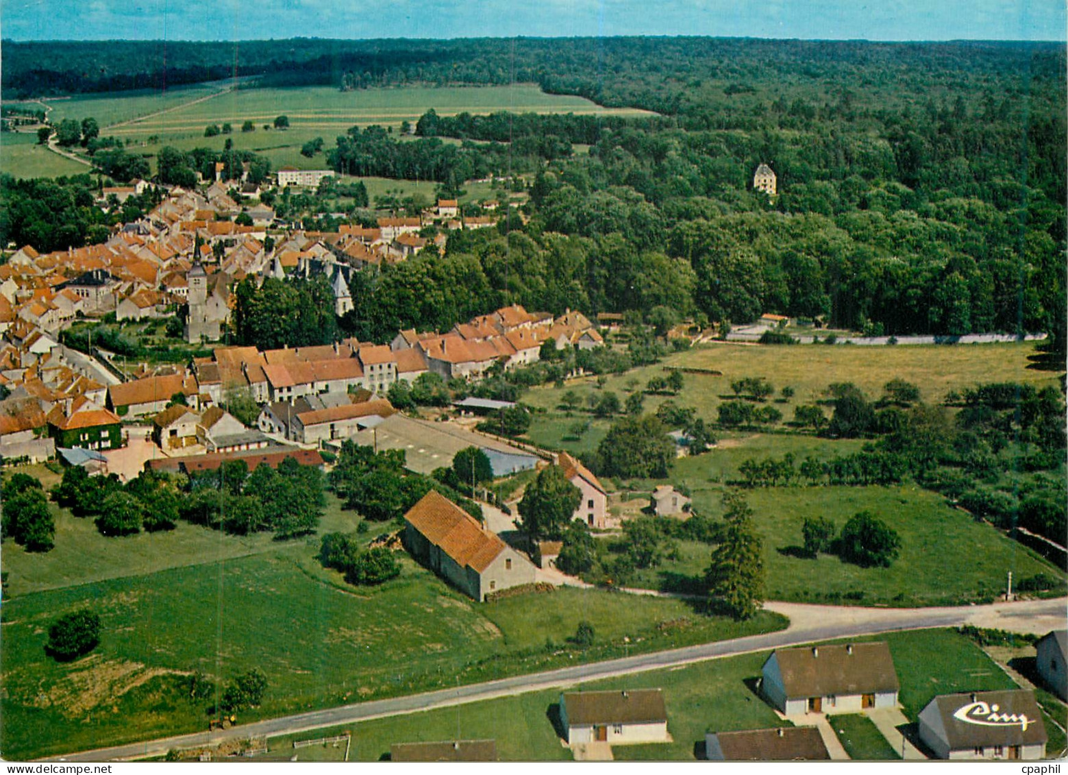 CPM Arc-en-Barrois (Hte Marne) Vue generale aerienne