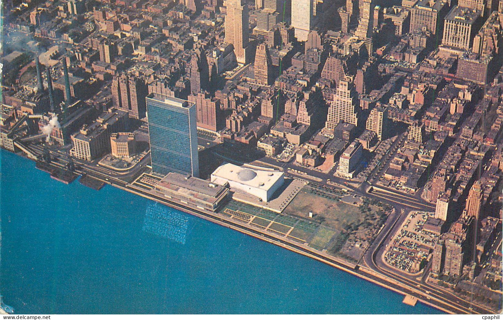 CPM Arial view of midtown manhattan new york city