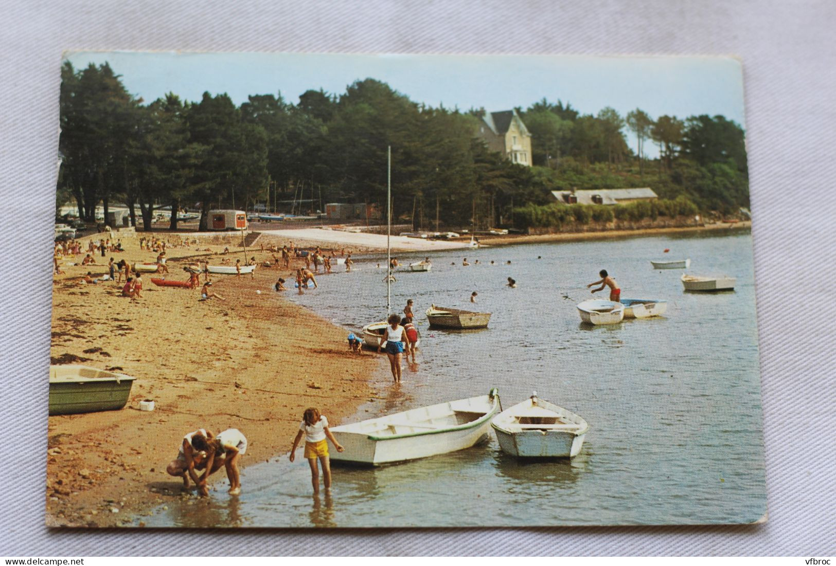 Cpm, Arradon, la plage et le centre nautique, Morbihan 56