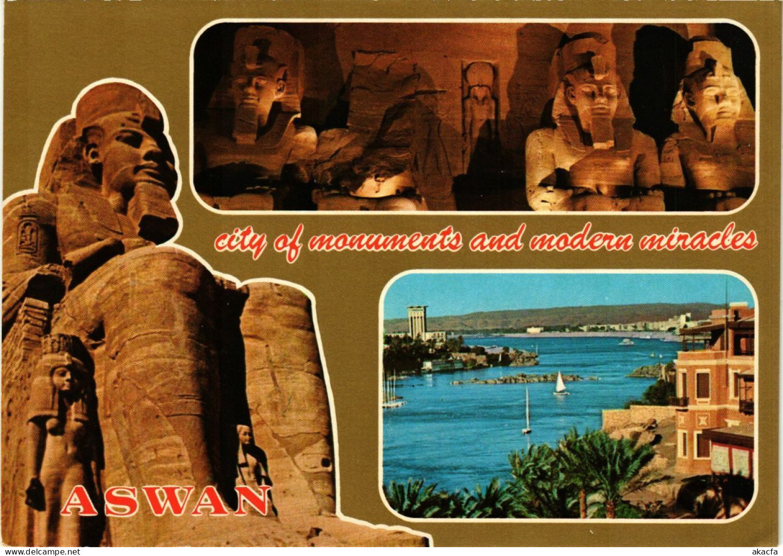 CPM Aswan – View – Statues EGYPT (852765)