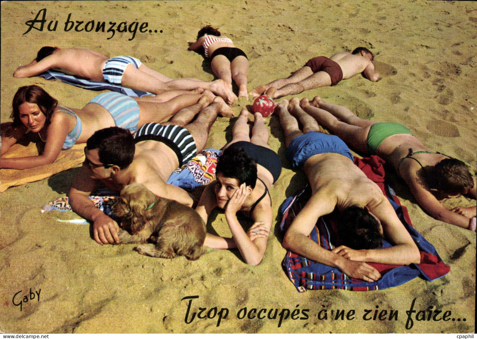 CPM Au bronzage Top occupes aine zien faire