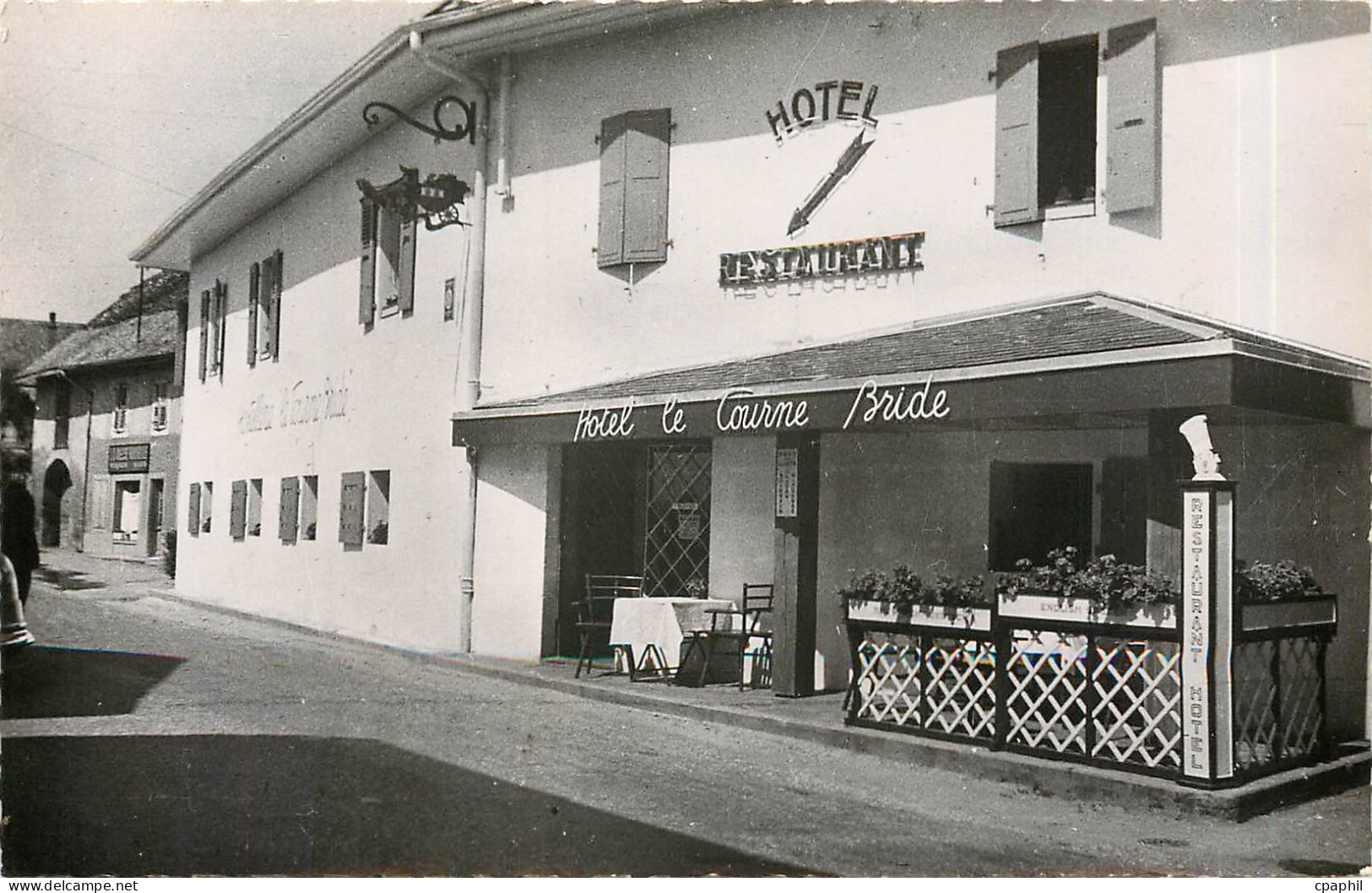 CPM Au Tourne Bride Hotel Restaurant Contamine sur Arve Haute Savoie