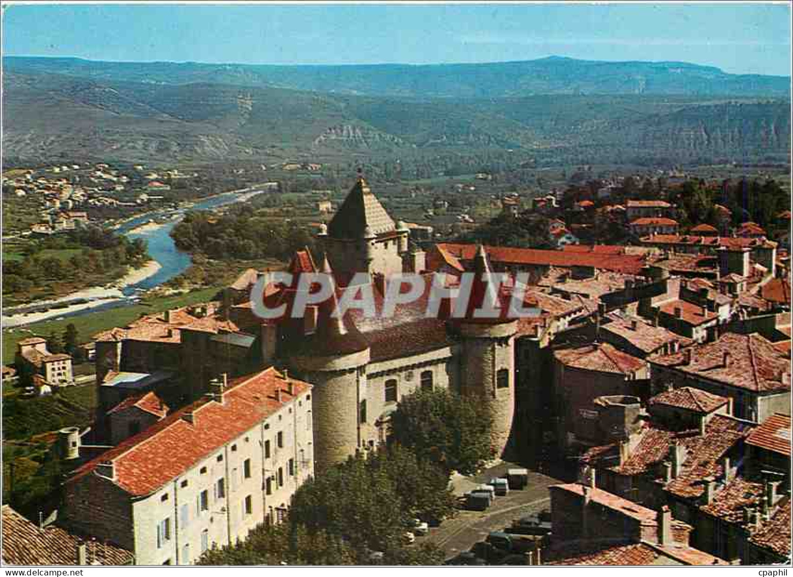 CPM Aubenas Le Chateau et la Vallee de l'Ardeche