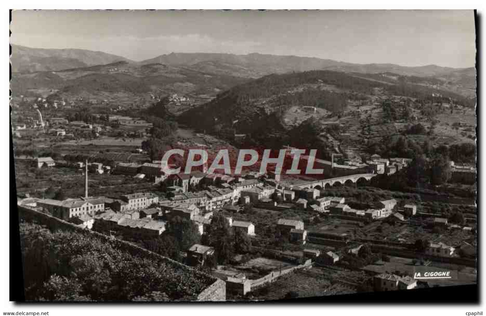 CPM Aubenas Vue Sur Pont D'Aubenas et la vallee de l'Ardeche