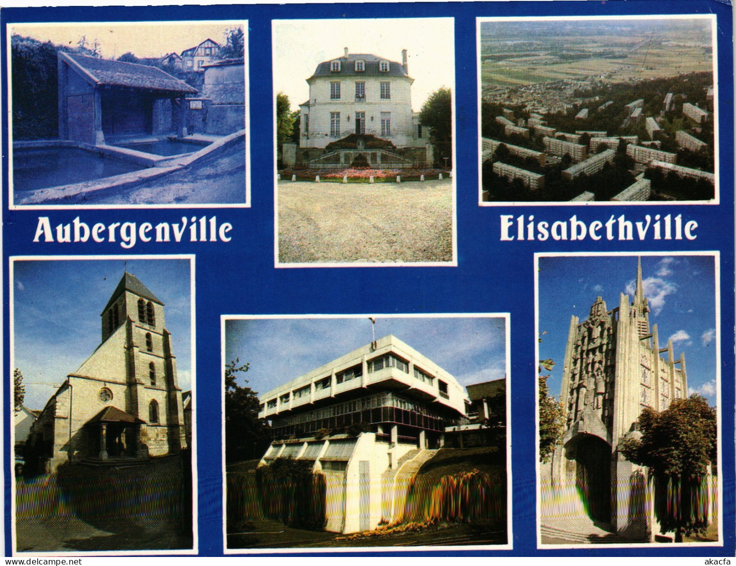 CPM Aubergenville et l'Elisabethville FRANCE (1452757)
