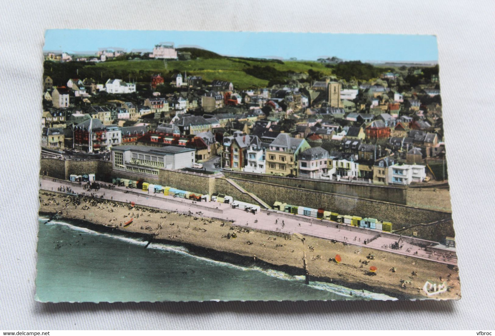 Cpm, Ault, vue générale aérienne, Somme 80