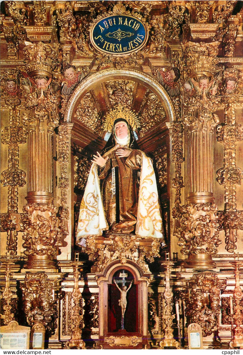 CPM Avila Image de Sainte Therese de Jesus tel que l'on la Venere en Avila