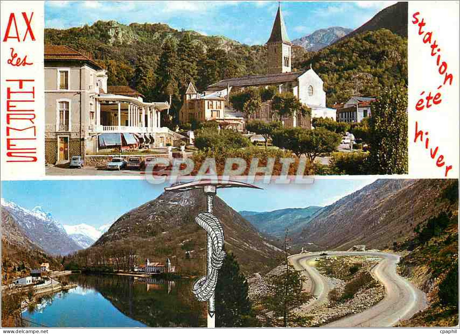 CPM Ax les Thermes Station ete hiver