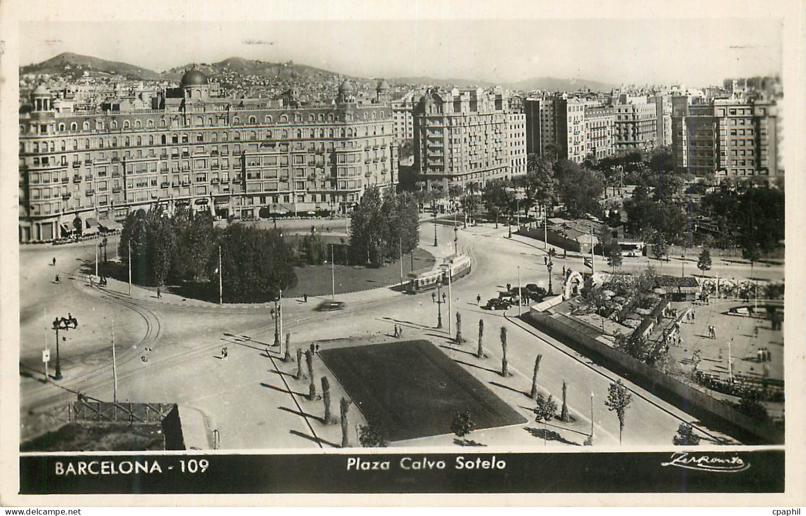 CPM Barcelona Plaza Calvo Sotelo Talleres A Zerkowitz Fotografo Tel Barcelona Distribuidor Cesa Dunmatzen Barcelona