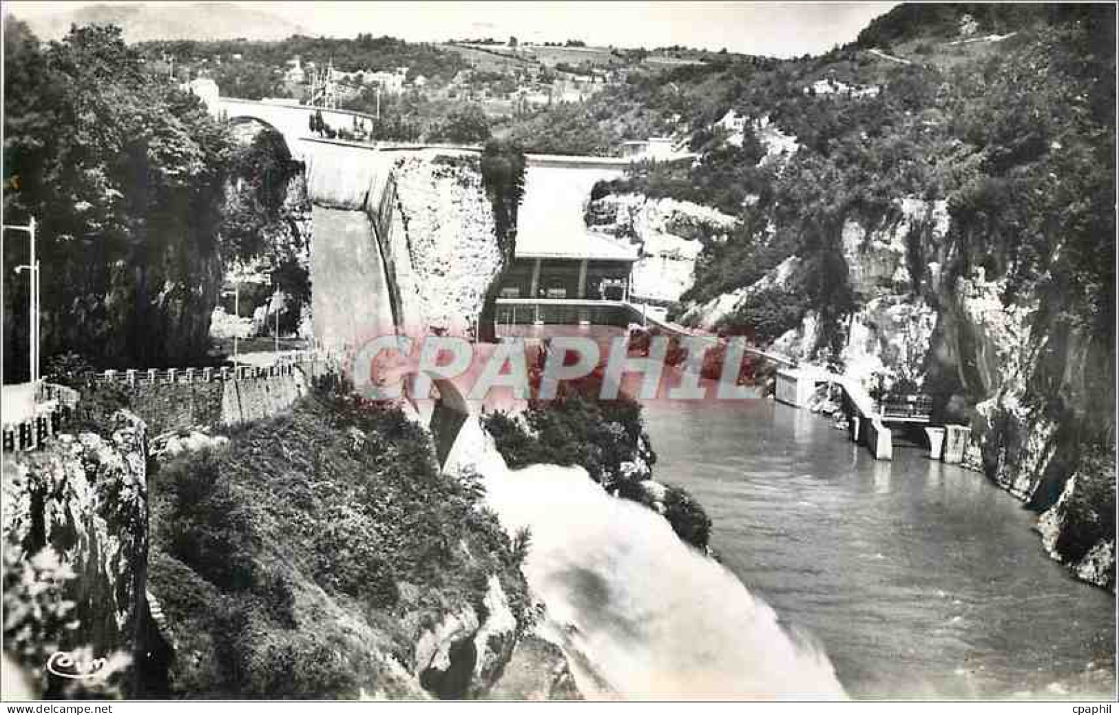 CPM Barrage de Genissiat Ain Vue generale
