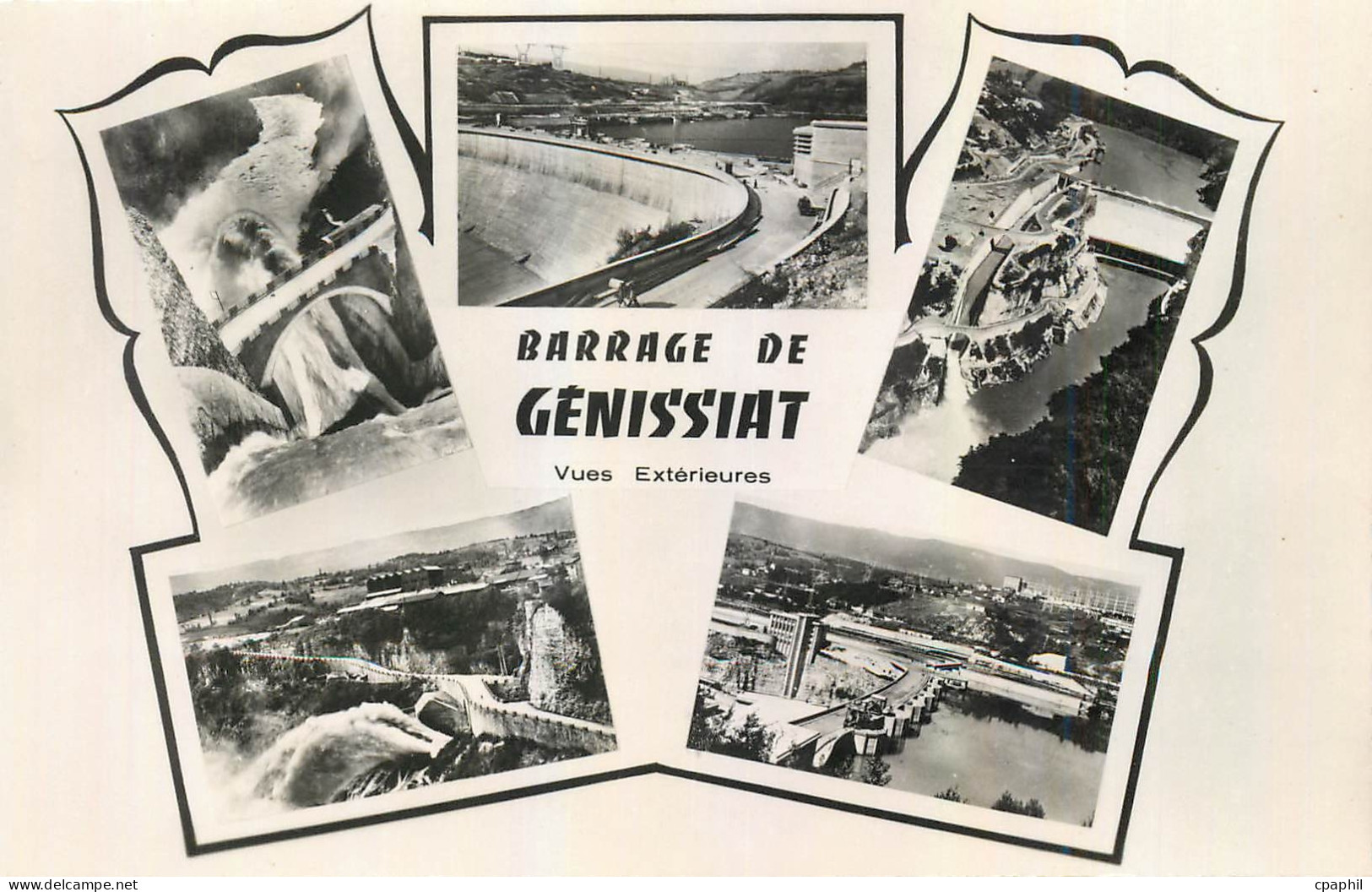 CPM Barrage de Genissiat Ain Vues exterieures