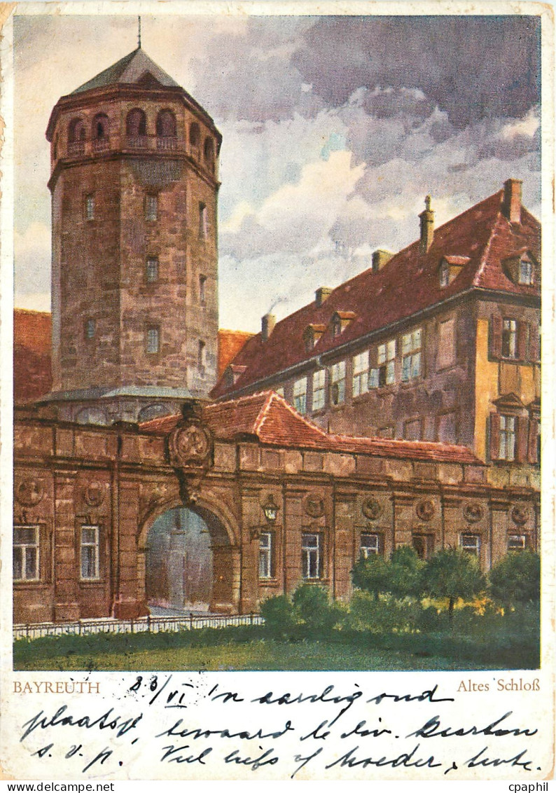 CPM Bayreuth Altes Schloss Das Malerische Bayreuth Nach Aquarellen von Guftav Luttgens
